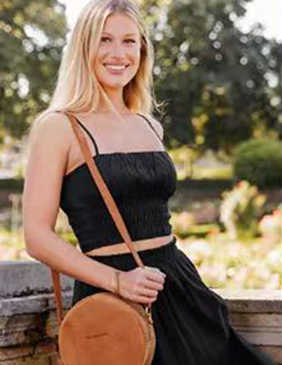 sacs à bandoulière en cuir souple pour femme
