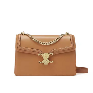 China de Chine en gros 2025 Fashion Leather Brown Saddle Sac Purse